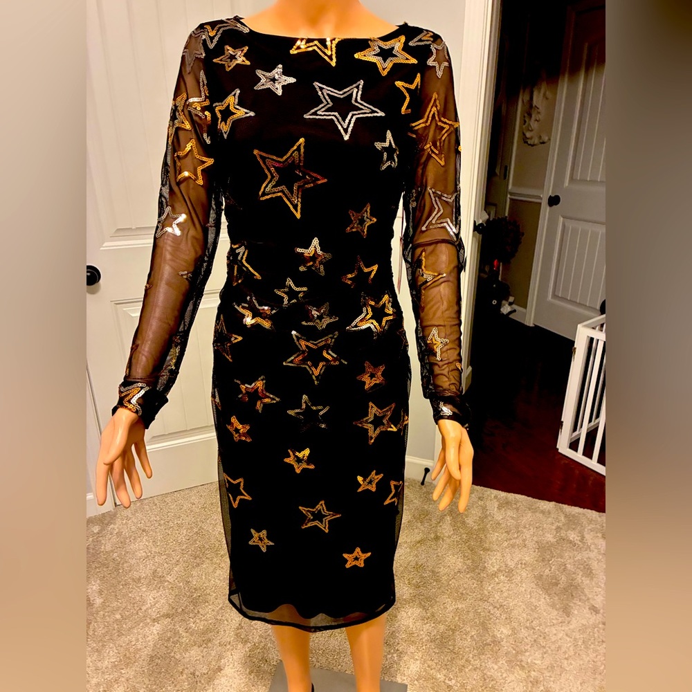 Starry Black Dress by Vince Camuto.